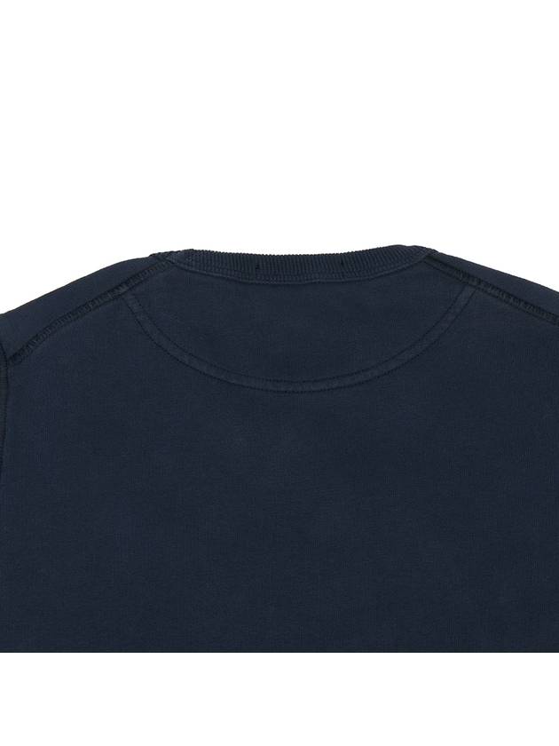 Kids Organic Cotton Fleece Sweatshirt Navy - STONE ISLAND - BALAAN 5