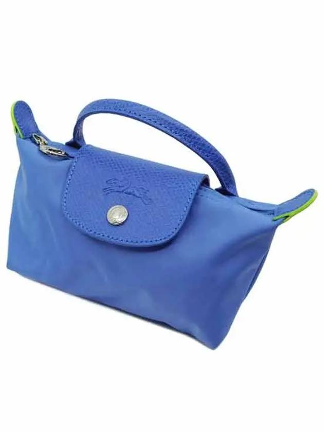 Le Pliage Green Handle Pouch Cornflower 208919 - LONGCHAMP - BALAAN 3