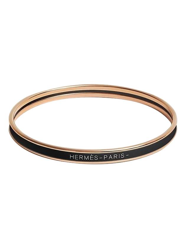 Women's Uni Bangle Bracelet Black - HERMES - BALAAN 1