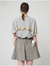 AW41TL03 Striped back frill G shirtBeige - ATHPLATFORM - BALAAN 5