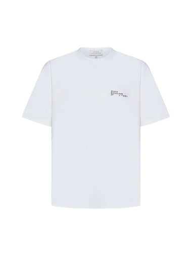 Module Logo Cotton Short Sleeve T-Shirt White - STUDIO NICHOLSON - BALAAN 1