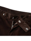 Velvet corduroy mechanic pants deep brown - NOIRER - BALAAN 7