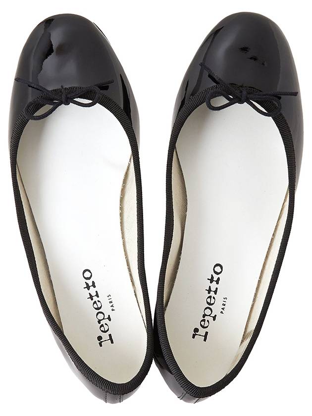 Women's Cendrillon Leather Ballerinas Flat Black - REPETTO - BALAAN 3