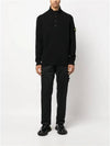 Wappen Patch Button Knit Top Black - STONE ISLAND - BALAAN 4