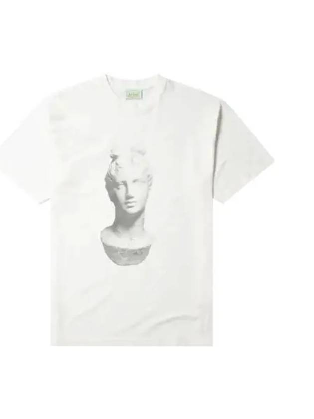 Aries Aged Statue Short Sleeve T Shirt OFFWHITE Off White - ARIES - BALAAN 1