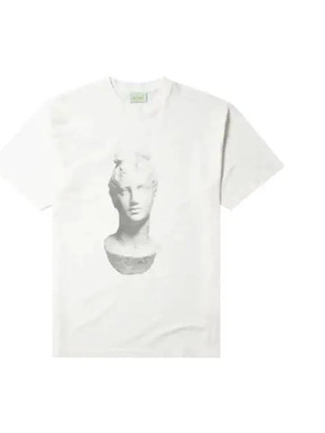 Aries Aged Statue Short Sleeve T Shirt OFFWHITE Off White - ARIES - BALAAN 1