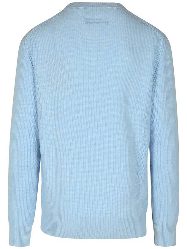 Zegna Light Blue Cashmere Sweater - ERMENEGILDO ZEGNA - BALAAN 3