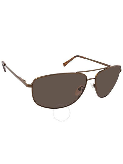 Calvin Klein Brown Navigator Men's Sunglasses CK19137S 200 63 - CALVIN KLEIN - BALAAN 2