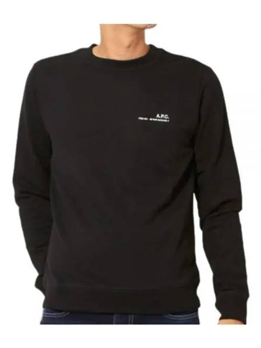 Men's Item Logo Sweatshirt Black - A.P.C. - BALAAN 2