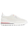 Shearling Tech Runner Low Top Sneakers White - THOM BROWNE - BALAAN 2