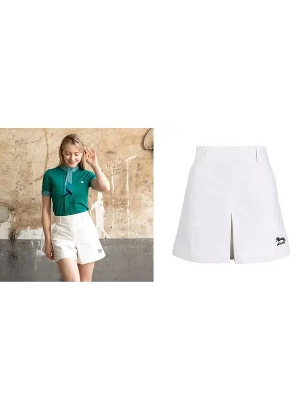 Golf Culotte Cut Shorts Ivory - HENRY STUART - BALAAN 3