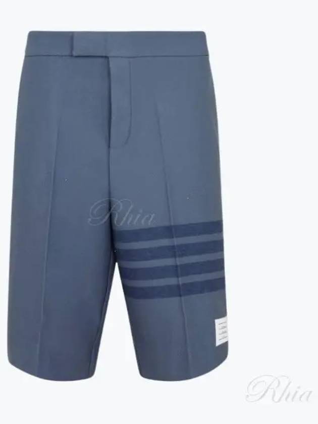 4 Bar Stripe Shorts Blue - THOM BROWNE - BALAAN 2