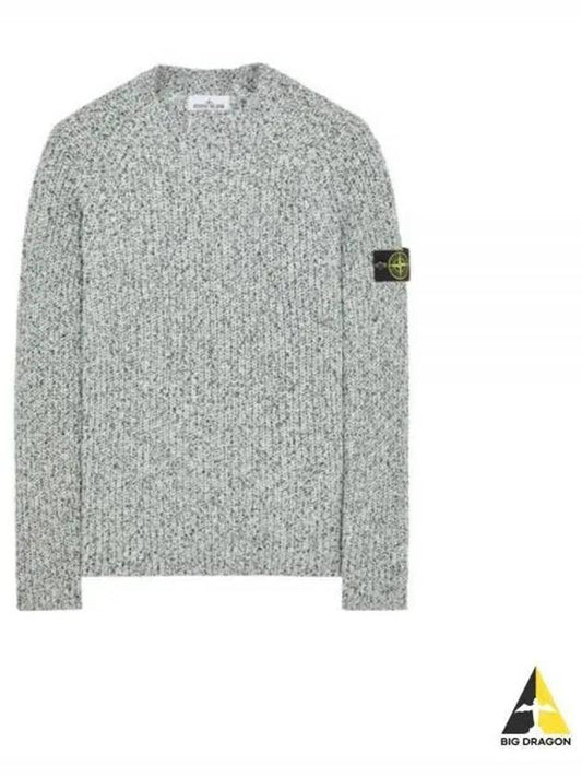 Compass Badge Cotton Knit Top Light Green - STONE ISLAND - BALAAN 2