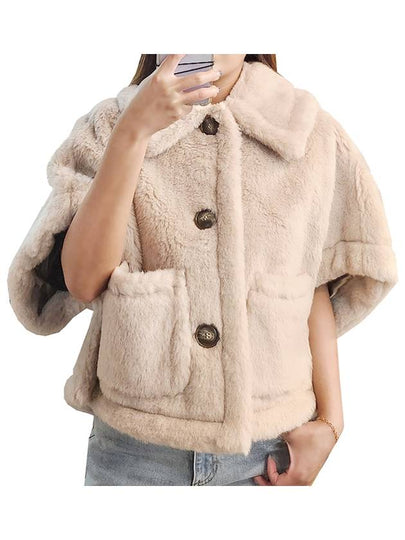 New Terzo 1 Teddy Cape Beige - MAX MARA - BALAAN 2