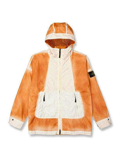 Hand Sprayed Mussola Gommata TC Hooded Jacket Sienna Brown - STONE ISLAND - BALAAN 2