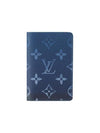 Pocket Organizer Monogram Card Wallet Navy - LOUIS VUITTON - BALAAN 1