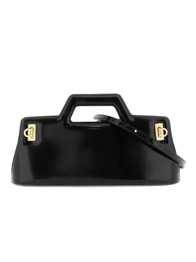 Wanda East West Top Handle Tote Bag Black - SALVATORE FERRAGAMO - BALAAN 1