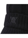 Official W COLOR POINT WOOL KNIT CAP BK - ANEWGOLF - BALAAN 5