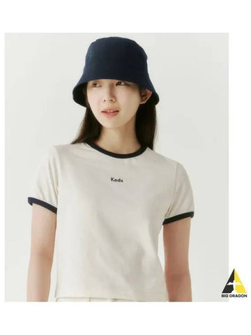 Cropped Ringer T Shirt KD2RSG2104FCRM - KEDS - BALAAN 1