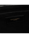 Gold Monogram Document Holder In Matelasse Leather Black - SAINT LAURENT - BALAAN 11