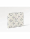 Multiple Monogram Shadow Calfskin Leather Half Wallet White - LOUIS VUITTON - BALAAN 4