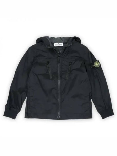 Wappen Patch Nylon Hooded Jacket Black - STONE ISLAND - BALAAN 2