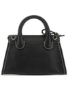 Women's Edith Leather Tote Bag Black - CHLOE - BALAAN 4