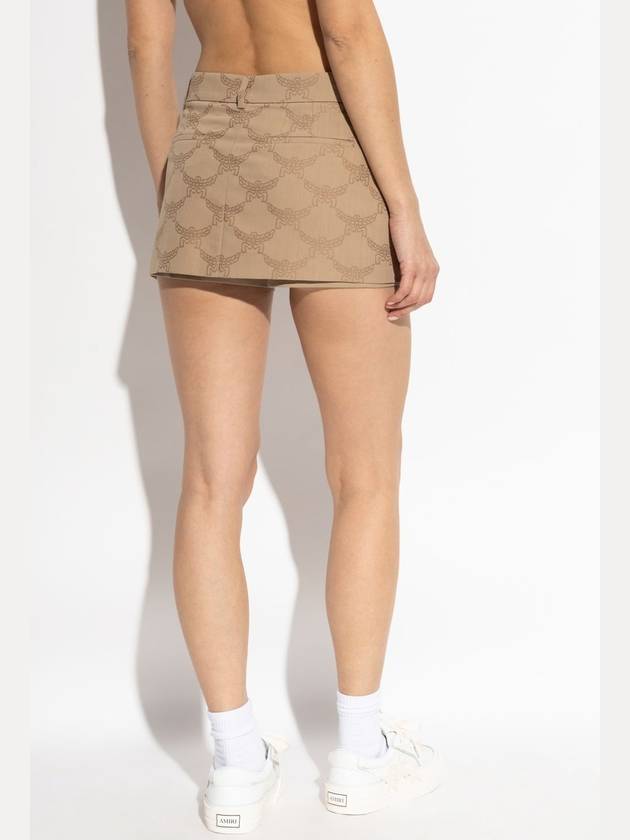 MCM Wool Shorts, Women's, Beige - MCM - BALAAN 4