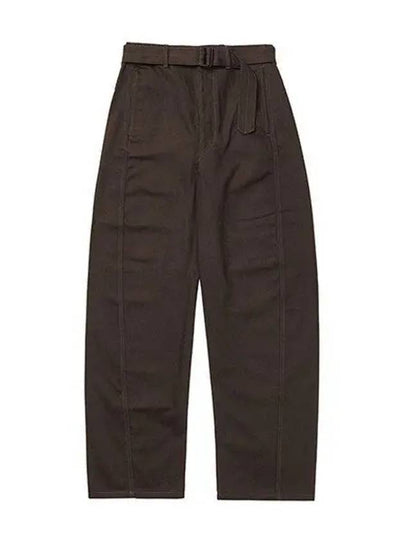 Twisted Belted Tapered Leg Jeans Espresso - LEMAIRE - BALAAN 2