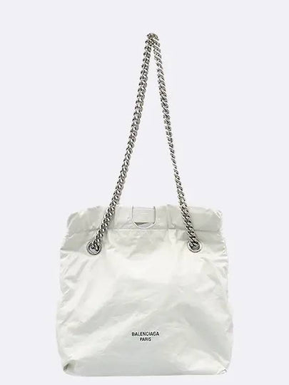 742942 White color leather crush small shoulder bag - BALENCIAGA - BALAAN 2