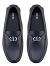 CD Signature Buckle Strap Loafers Blue - DIOR - BALAAN 2