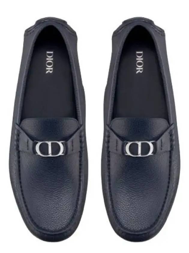 CD Signature Buckle Strap Loafers Blue - DIOR - BALAAN 2