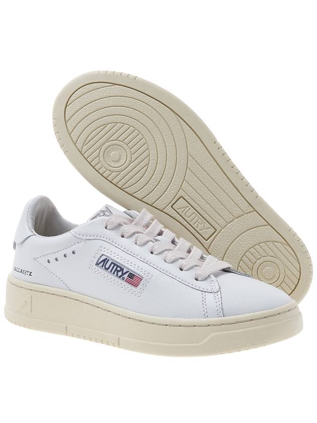 Dallas White Tab Leather Low Top Sneakers White - AUTRY - BALAAN 6