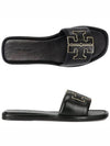 Double T Slide Slippers Black - TORY BURCH - BALAAN 2