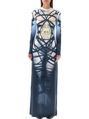 Y/Project Bondage Print Long Dress - Y/PROJECT - BALAAN 1