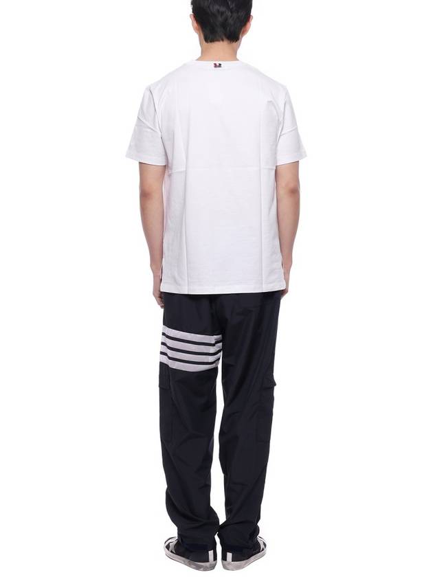 Men's Military Ripstop Mesh 4 Bar Track Pants Navy - THOM BROWNE - BALAAN 6