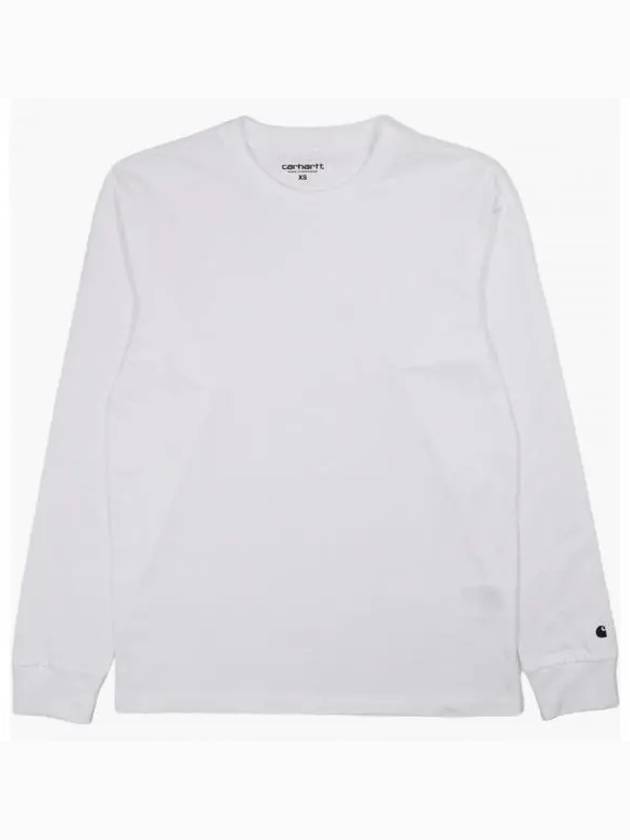 Base Long Sleeve T-Shirt White - CARHARTT WIP - BALAAN 2