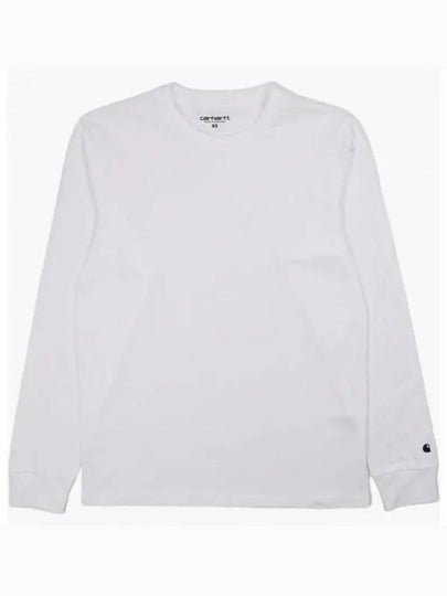 Base Long Sleeve T-Shirt White - CARHARTT WIP - BALAAN 2