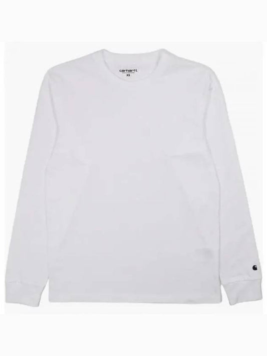 Base Long Sleeve T-Shirt White - CARHARTT WIP - BALAAN 2