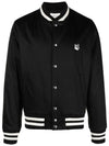 Cotton Satin Teddy Jacket Black - MAISON KITSUNE - BALAAN 2