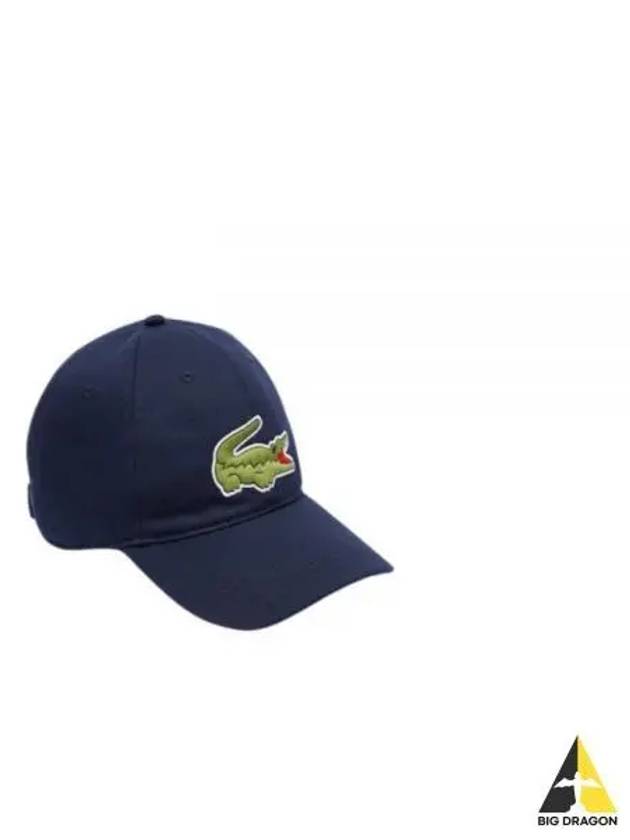 Embroidered Logo Organic Cotton Ball Cap Navy - LACOSTE - BALAAN 2