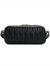 Materasse Nappa Leather Shoulder Bag Black - MIU MIU - BALAAN 5