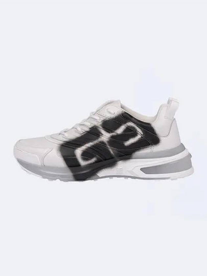 GIV 1 Tag Effect Print Low Top Sneakers White - GIVENCHY - BALAAN 2