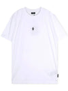 Back Graphic Cotton Short Sleeve T-shirt White - MARCELO BURLON - BALAAN 4