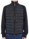 Men s Olmo Knit Down Padded Jacket Black PMHY RB02 541 - PARAJUMPERS - BALAAN 1