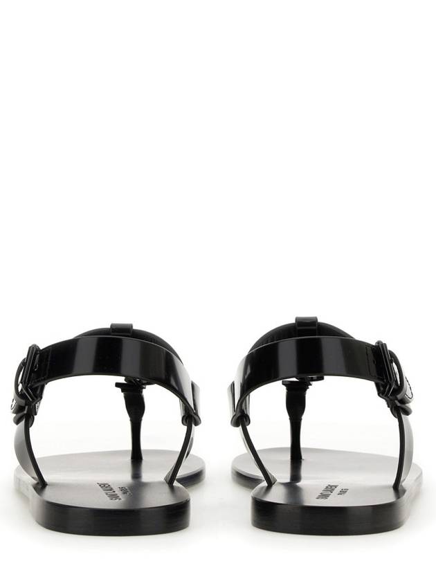 Cassandre Flip Flops Black - SAINT LAURENT - BALAAN 2