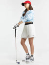 Golf wear pleated design golf culotte WHITE - WHITEBALL - BALAAN 2