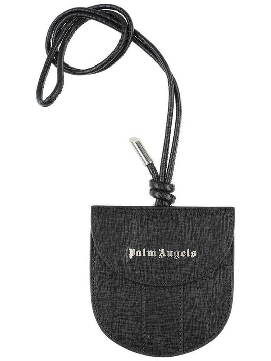 leather neck pouch BLACK - PALM ANGELS - BALAAN 1