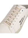 Court Classic SL/06 Embroidered Sneakers In Canvas And Leather Cream - SAINT LAURENT - BALAAN 8