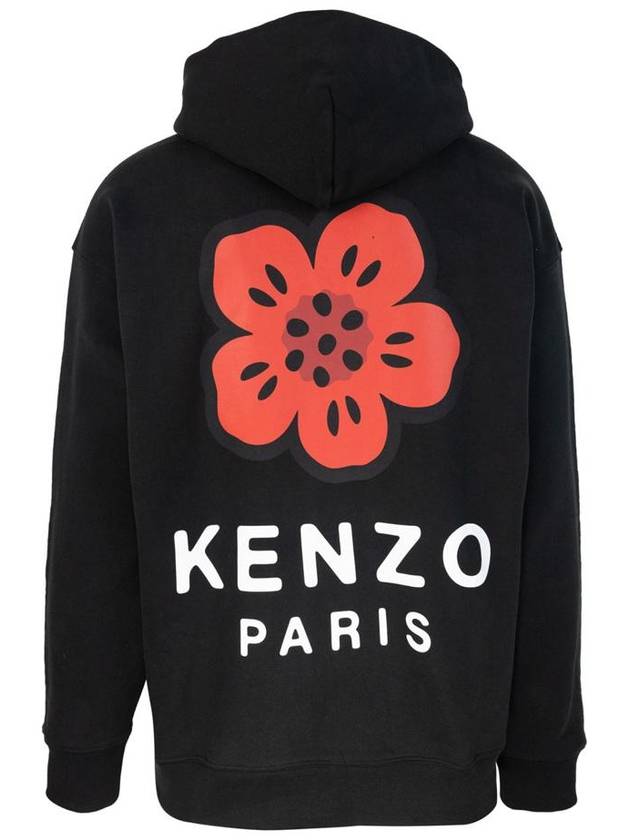 Boke Flower Oversized Hoodie Black - KENZO - BALAAN 3